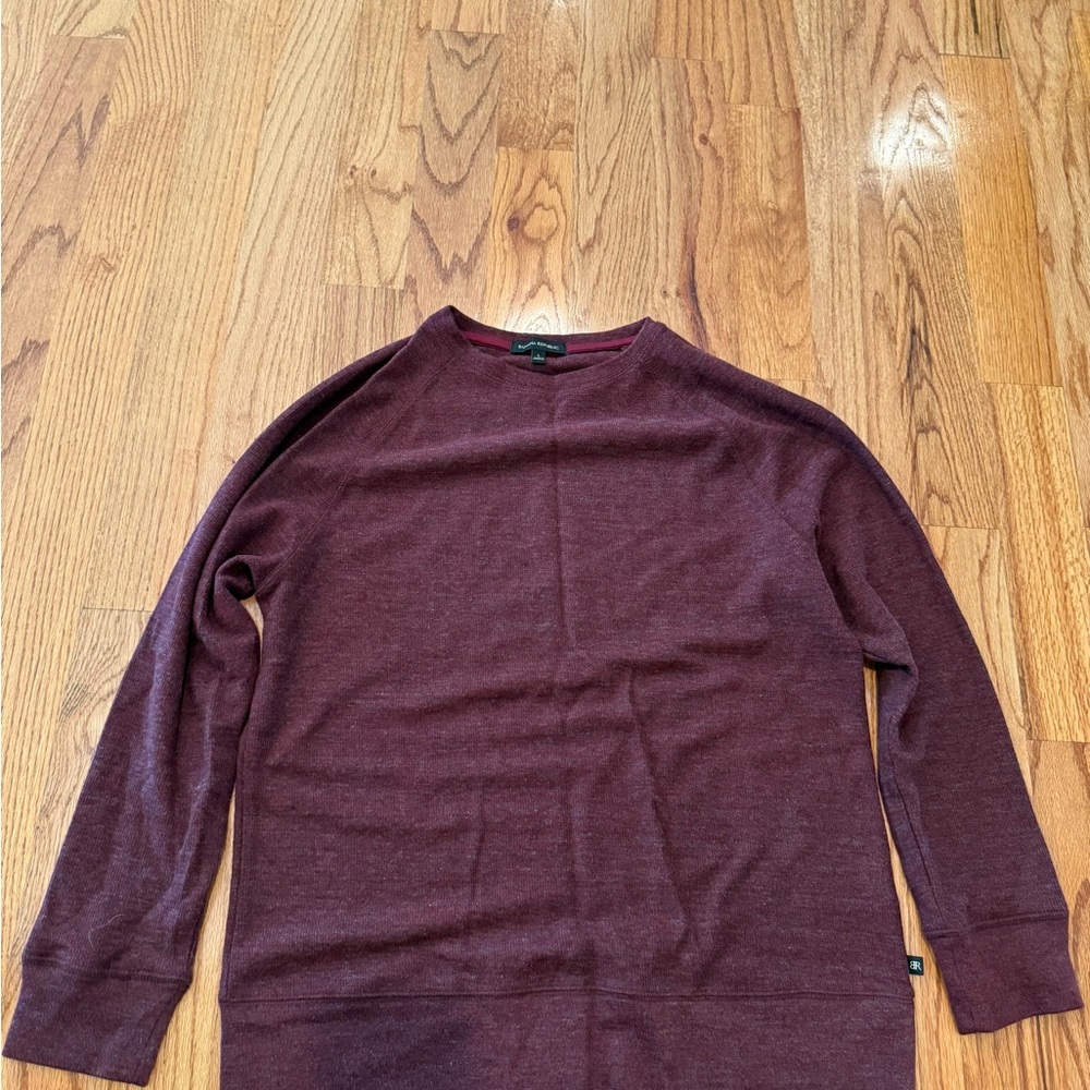 Men's Burgundy banana republic crewneck Sweater